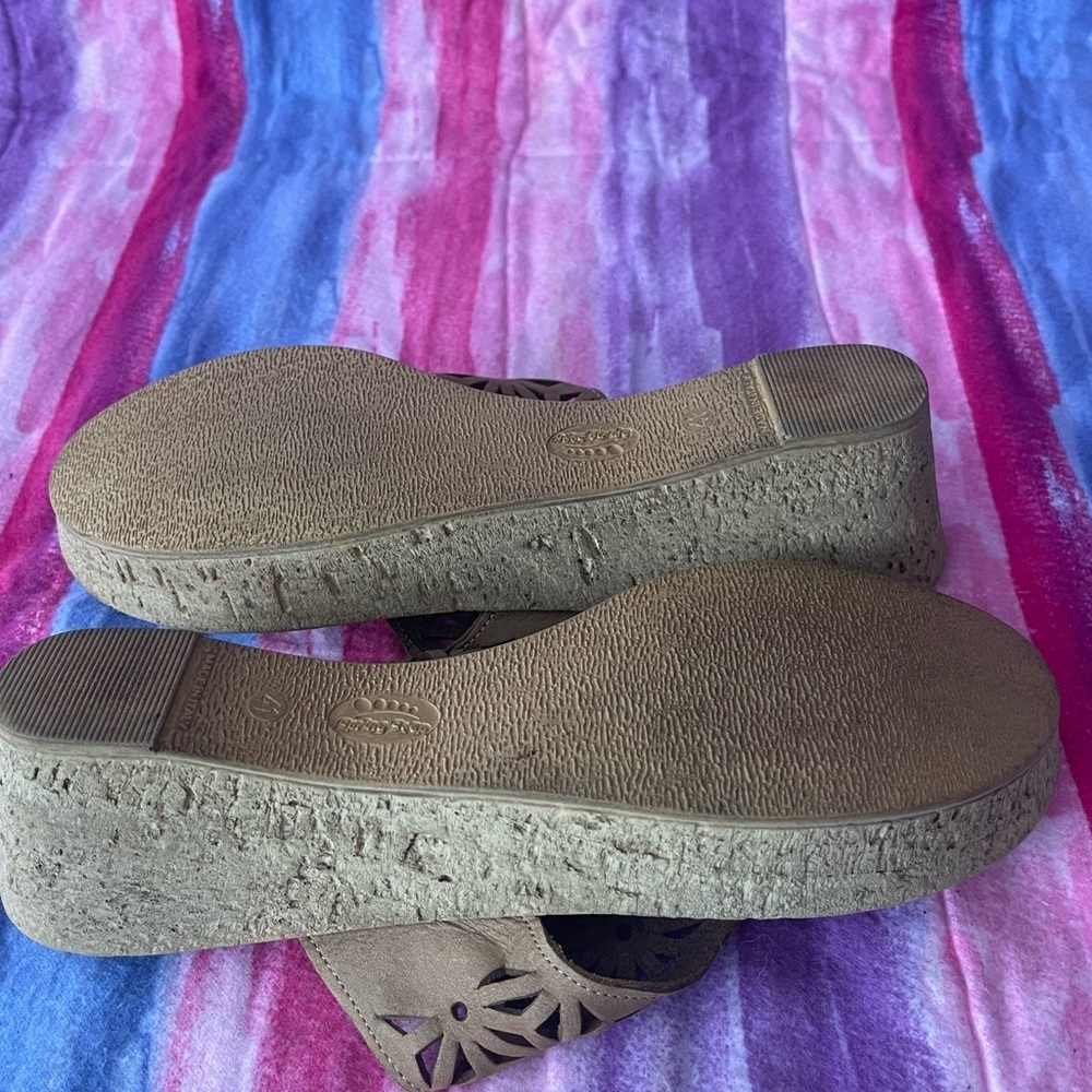 Spring Step Wedge Sandals leather insole made in Italy size EU 41 US 10-10.5 - Picture 7 of 7